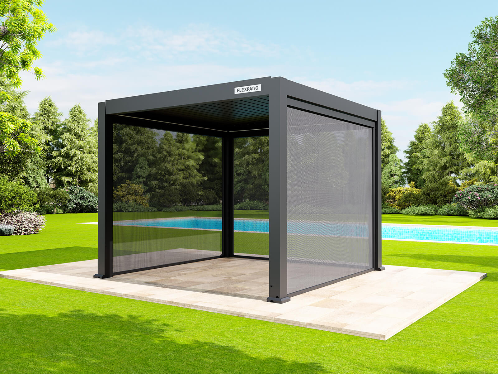 Motorized Roller Shades FlexPatio