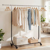 Rolling Clothes Rack Extendable Garment Stand for Hanging Clothes