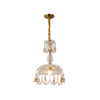 Rondelle Crystal Flower Pendant lamp