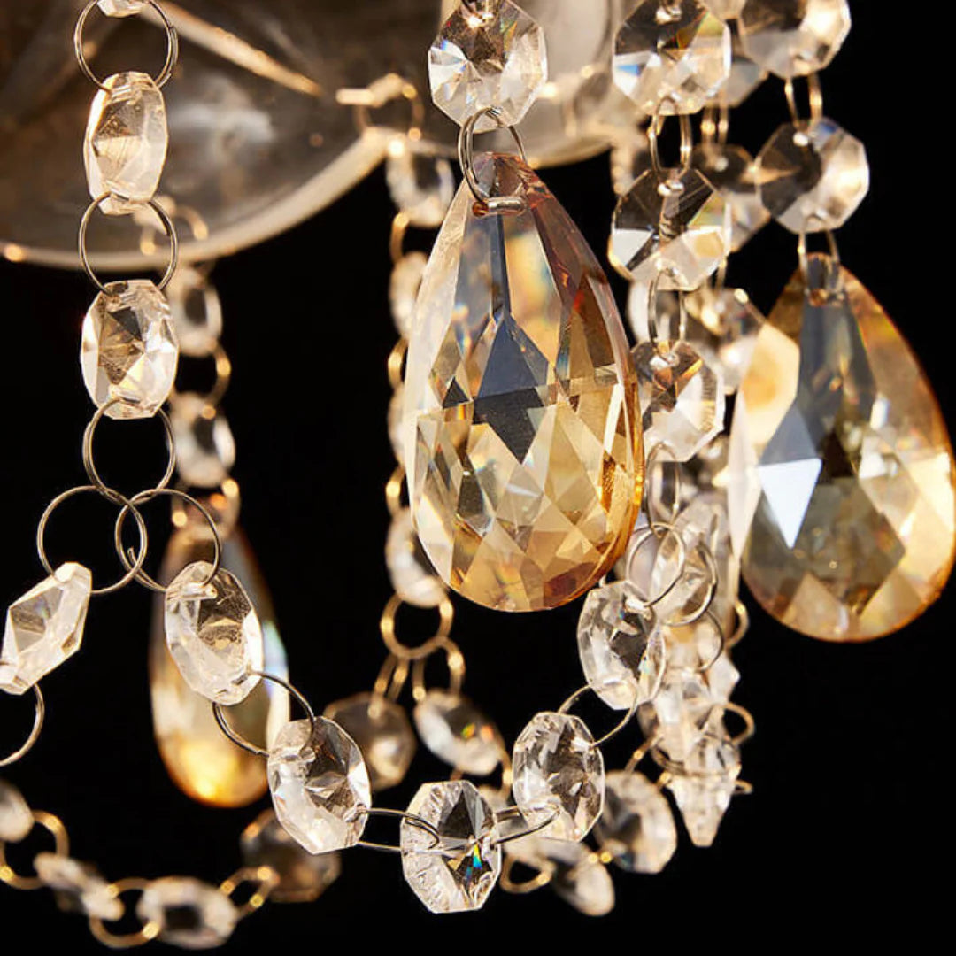 Rondelle Crystal Flower Pendant lamp