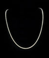Sterling Silver 925 Diamond Cut Rope Chain 3MM, 16