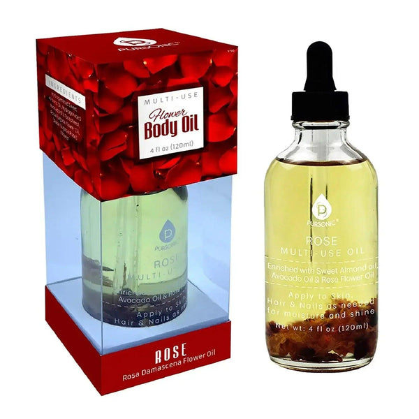 Rose flower Multi Use Body Oils 4 Oz - Gifts for You 'n Me