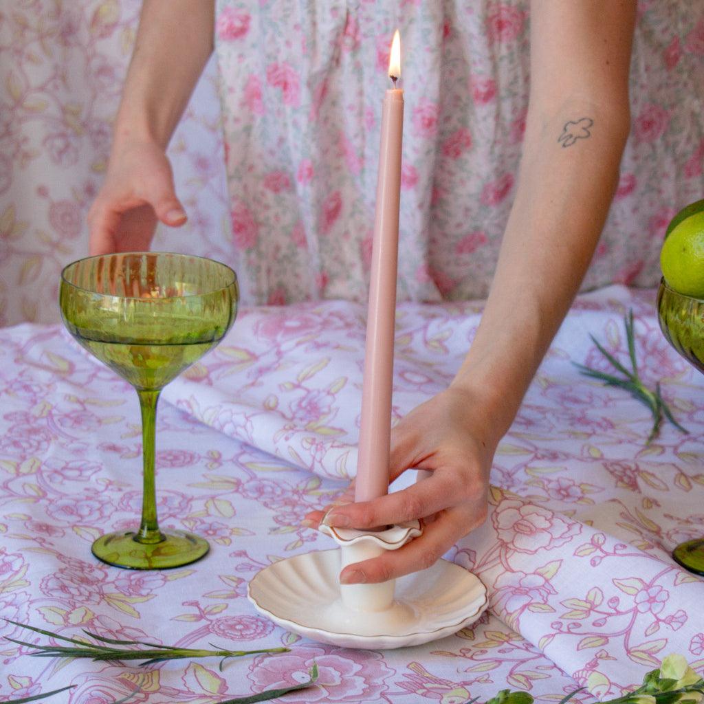 Rose Glow Extra Tall Taper Candles – Case of 96