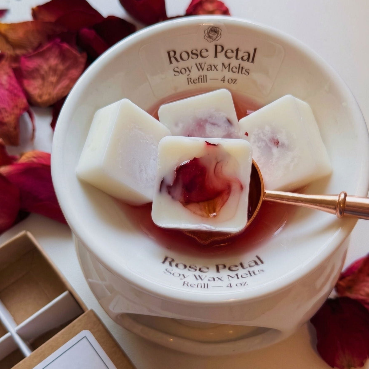Rose Petal Soy Wax Melts Refill — 4 oz