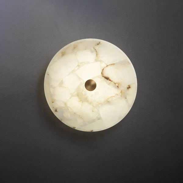 Alabaster Round Ceiling Lamp