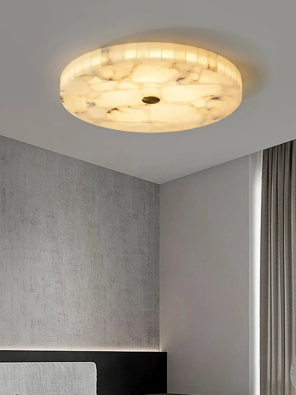 Alabaster Round Ceiling Lamp