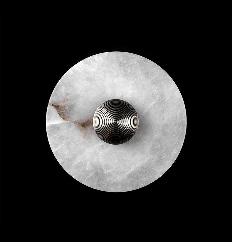 Round Alabaster Wall Lamp