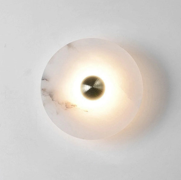 Round Alabaster Wall Lamp