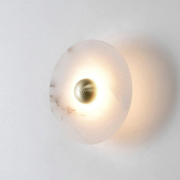 Round Alabaster Wall Lamp
