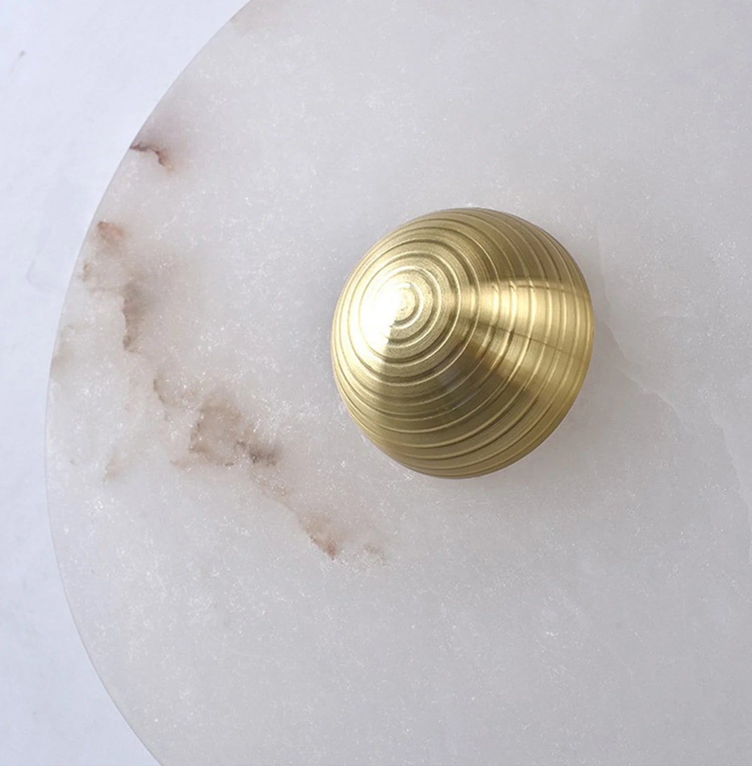 Round Alabaster Wall Lamp