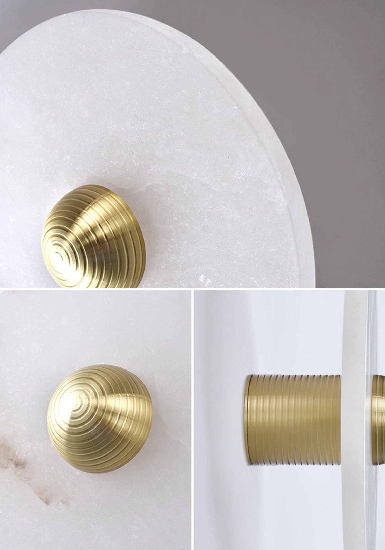 Round Alabaster Wall Lamp