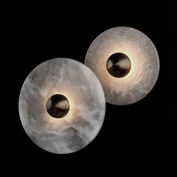 Round Alabaster Wall Lamp