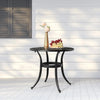 Round Cast Aluminum Patio Side Table