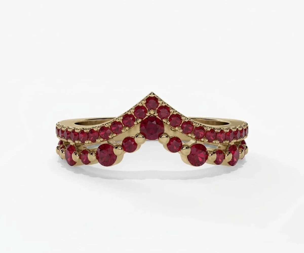 Round Cut Gemstone Ring