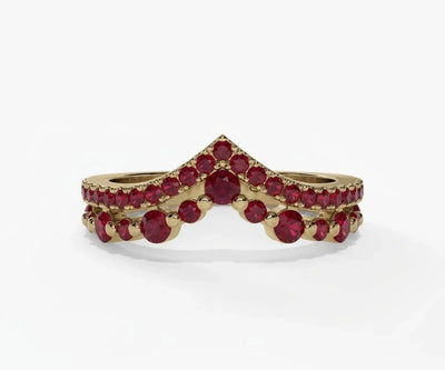 Round Cut Gemstone Ring