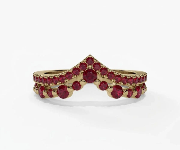 Round Cut Gemstone Ring