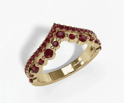 Round Cut Gemstone Ring