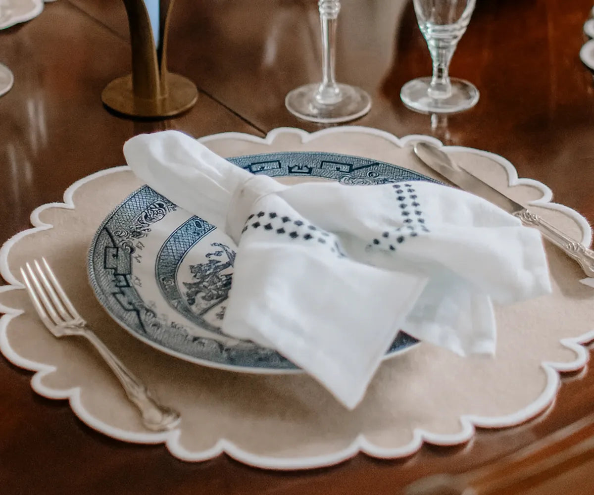 Cloth Placemats Round Set of 4