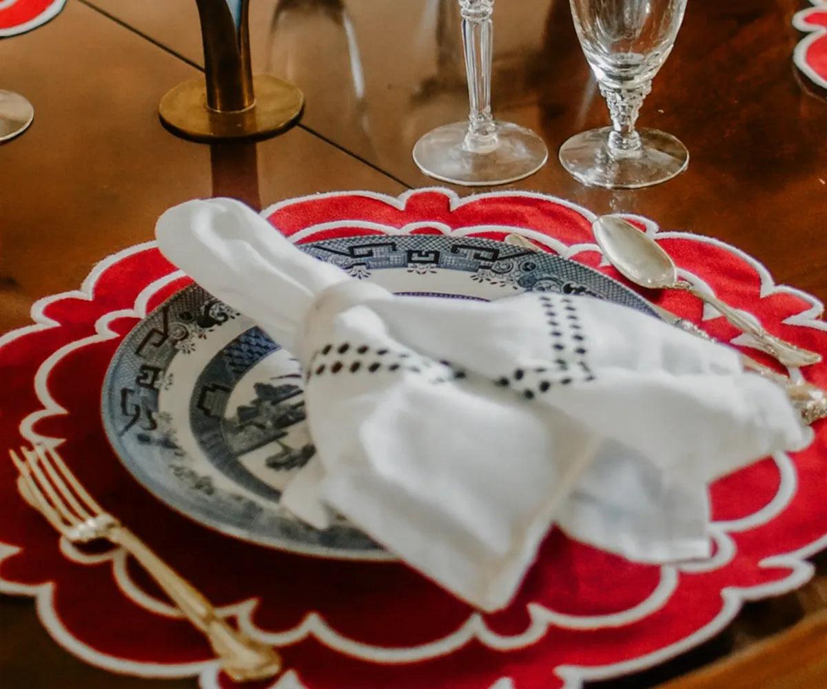 Cloth Placemats Round Set of 4