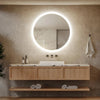 Round LED Bathroom Vanity Mirror With Dimmable Lights
