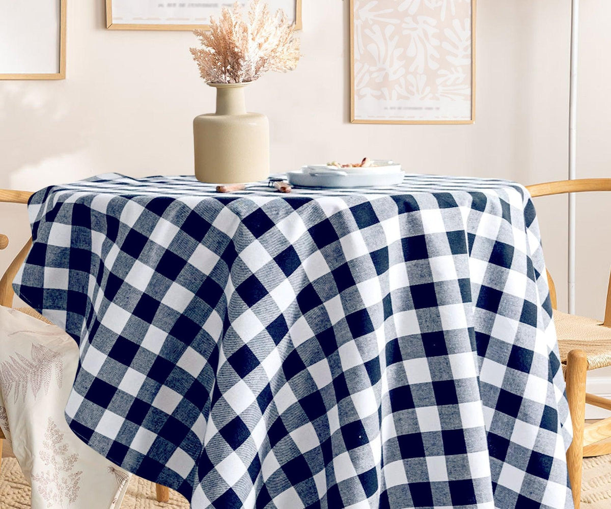 Round Tablecloth - Buffalo Plaid Table cloths