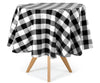 Black Round Tablecloth - Cotton Table Cover