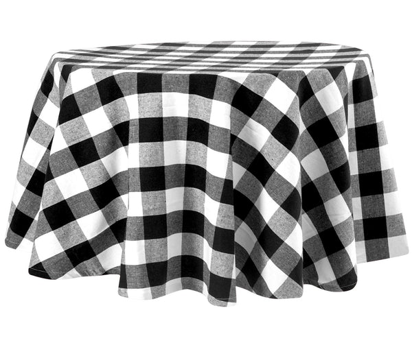 Round Tablecloth - Buffalo Plaid Table cloths