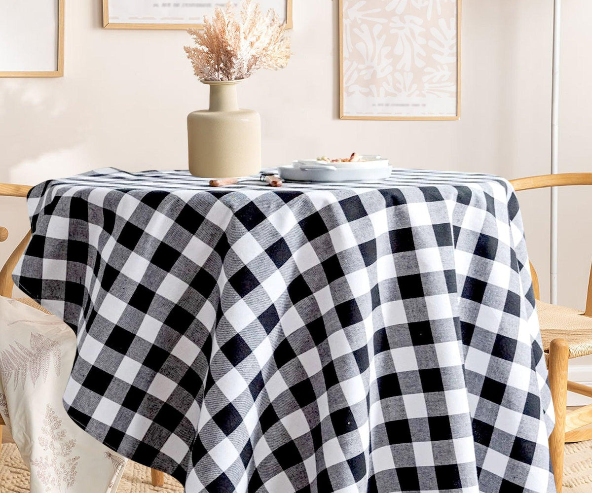 Round Tablecloth - Buffalo Plaid Table cloths