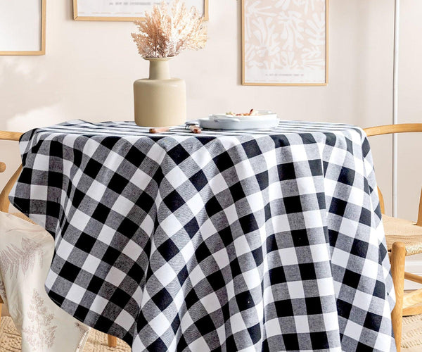 Round Tablecloth - Buffalo Plaid Table cloths