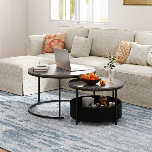 Round Coffee Table Set of 2 31.5