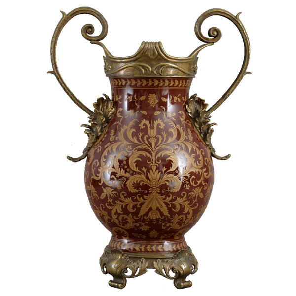 Royal Splendor Ormolu Vase with Handles