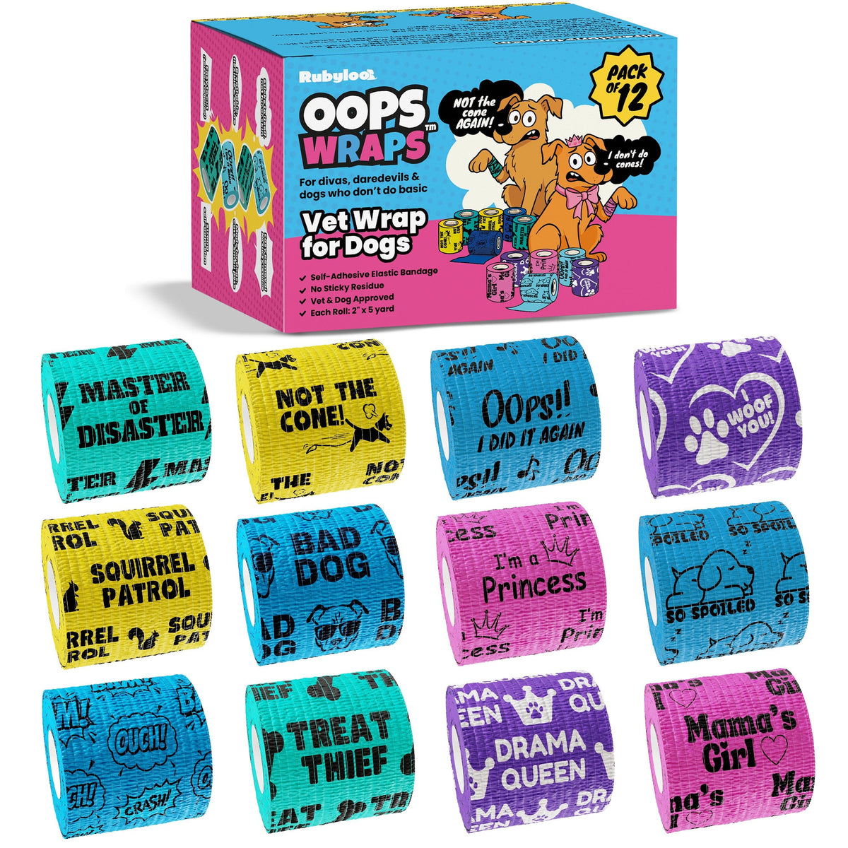 Oops Wraps™ Non-Stick Wrap for Dogs