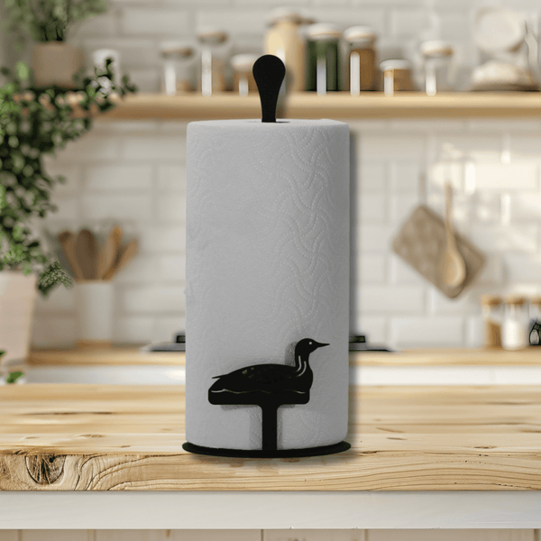 Rustic Countertop Loon Paper Towel Holder