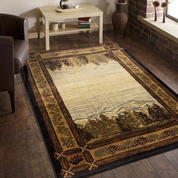 Rustic Nature Scene Area Rug - Gifts for You 'n Me