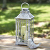 Rustic Farmhouse Lantern in Weathered Metal