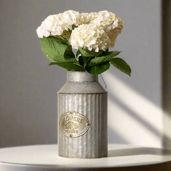 Rustic Galvanized Metal Vase