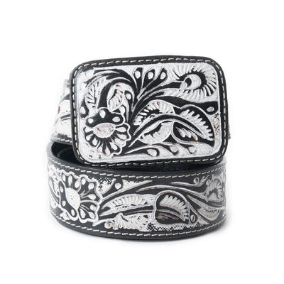 Desert Silver Moon Women's Belt In Black