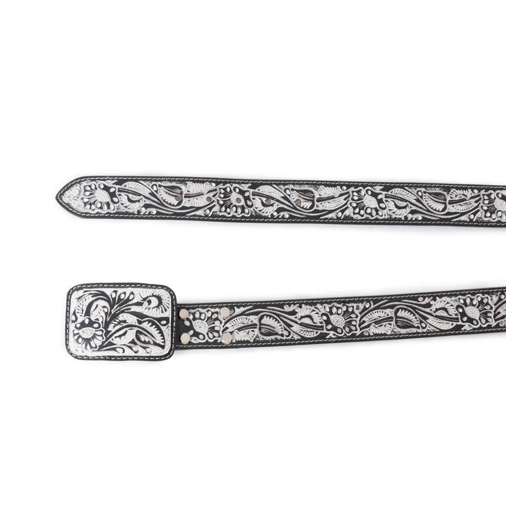 Desert Silver Moon Women's Belt In Black