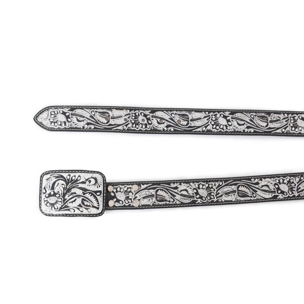 Desert Silver Moon Women's Belt In Black