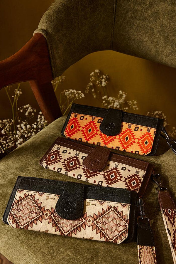 Sedona Sunset Wallet in Rust Orange