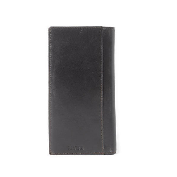 Lonehorn Hairon Leather Wallet in Charcoal Fade