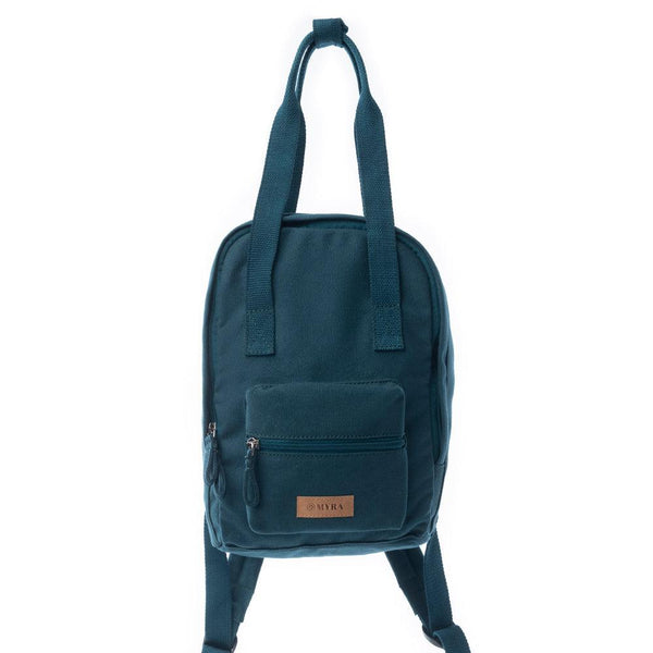 Myra Summit Blue Cotton Backpack in Marine Blue