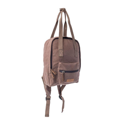 Myra Silent Dune Cotton Backpack in Khaki Taupe
