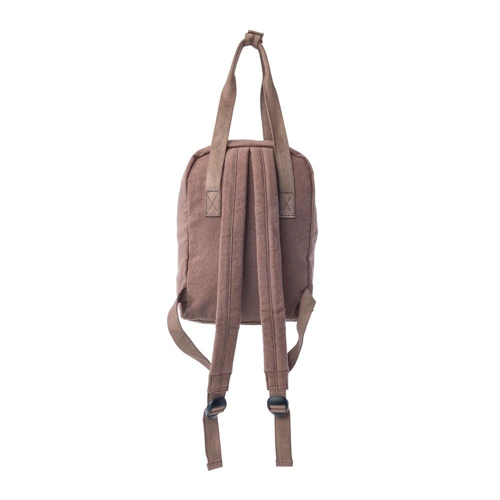 Myra Silent Dune Cotton Backpack in Khaki Taupe