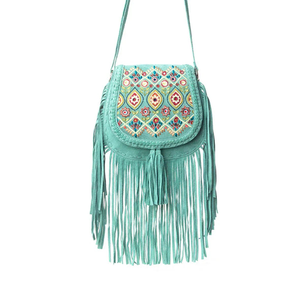 Myra Mojave Meadow Leather Bag in Dusty Jade