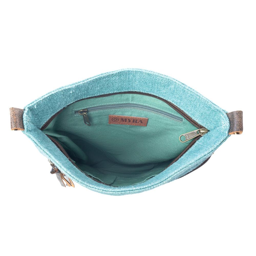 Myra Western Jade Shoulder Bag in Aqua Sage