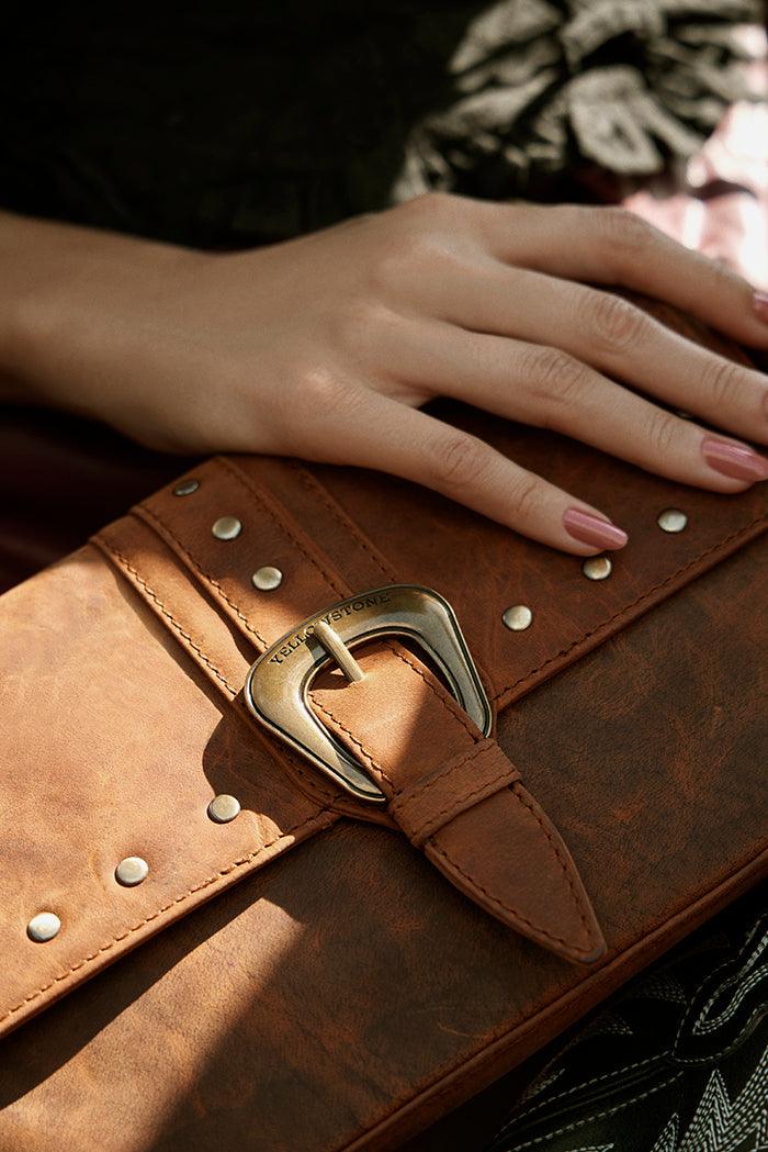 Yellowstone Amber Paradise Handbag with Rivets