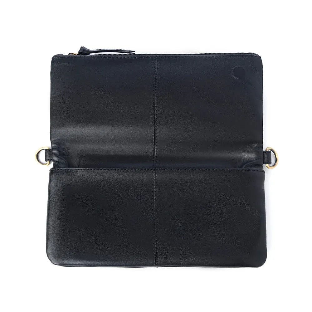 Yellowstone Palisade Clutch Bag with Rivets in Ash