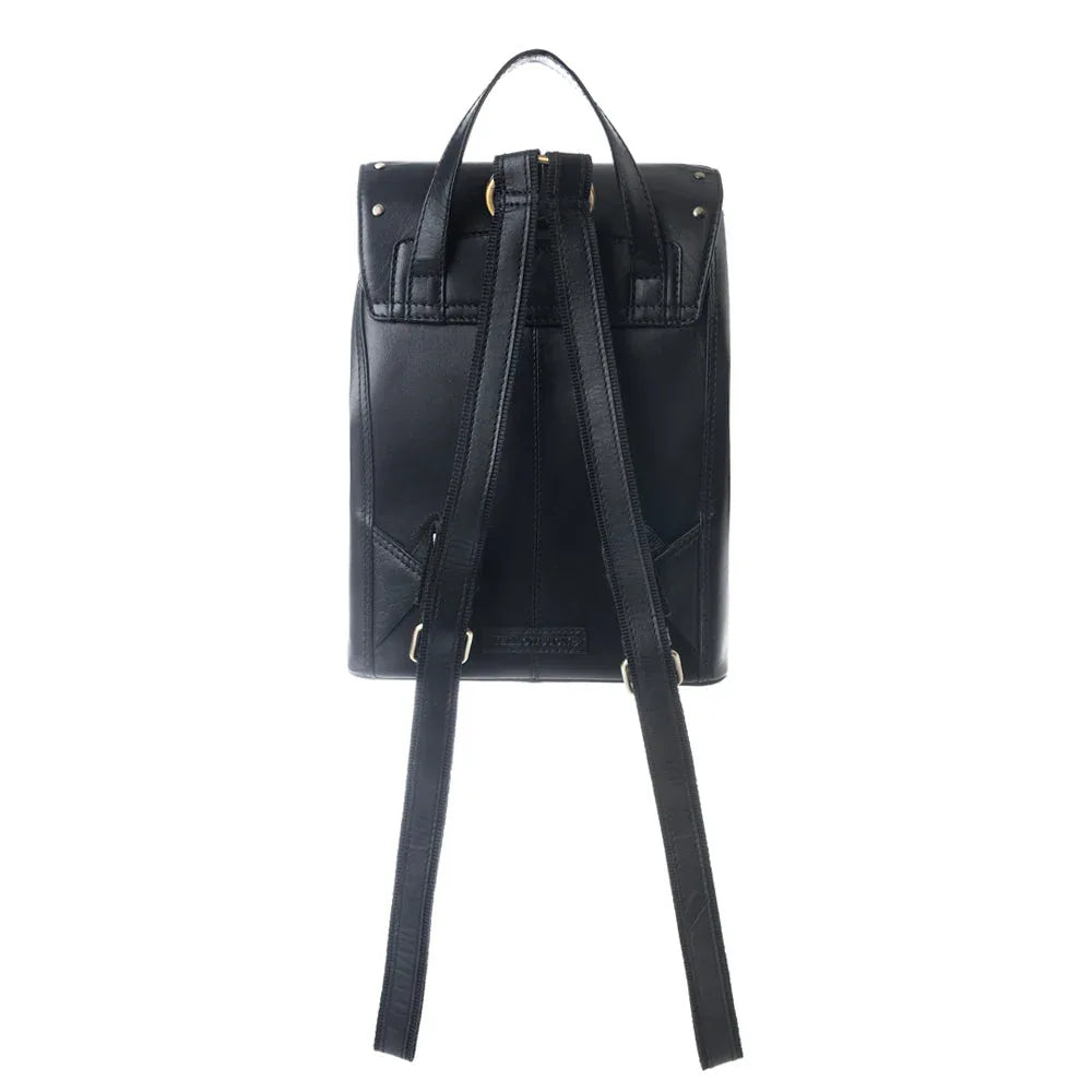 Yellowstone Longhorn Ash Studded Leather Backpack