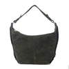 Myra Hunter’s Grove Suede Leather Shoulder Bag in Ranch Olive